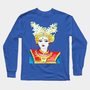 Indonesia Traditional Girl Long Sleeve T-Shirt